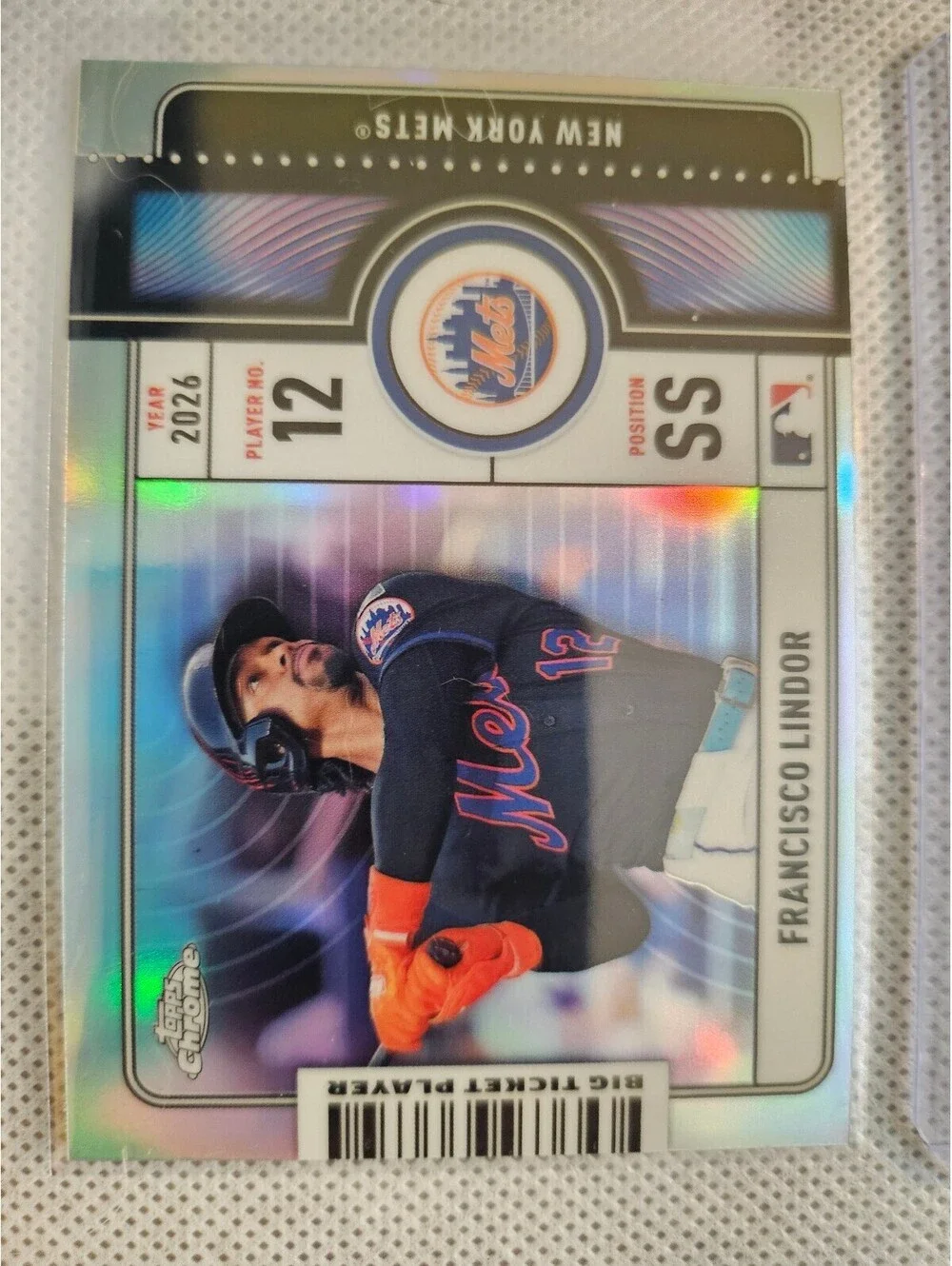 Francisco Lindor #BTP-10 • 2026 Topps Chrome Big Ticket Players Insert - Mets